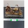 Image 1 : "Happy Days Are Here" Musical Motorcycle Decor - 12" x 4.5" - Works