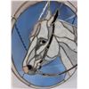 Image 2 : Stained Glass Horse Themed Art w/Chain to Hang - 15" x 12.5"