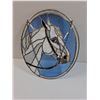 Image 4 : Stained Glass Horse Themed Art w/Chain to Hang - 15" x 12.5"