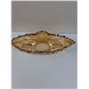 Image 3 : Peach Lustre Art Glass Dish - 15" x 4" x 5"