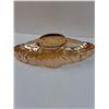 Image 4 : Peach Lustre Art Glass Dish - 15" x 4" x 5"