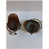Image 4 : (2) Copper Coal Scuttle Buckets - 6" x 5" x 5"