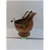 Image 1 : Copper Coal Scuttle Bucket - 14" x 12" x 12"