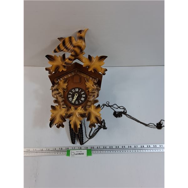 Made in Germany Wooden Cuckoo Clock - 14" x 8" x 6"