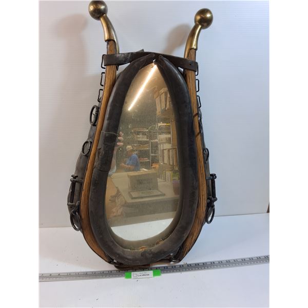 Mirrored Vintage Horse Collar - 31" x 20" x 6"