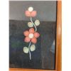 Image 2 : Vintage Tufted Floral Art in Frame - 8.5" x 6.5"