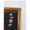 Image 3 : Vintage Tufted Floral Art in Frame - 8.5" x 6.5"