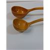 Image 2 : (2) Wooden Carved Ladle Spoon w/Stand Handle - 8.5" - One is Doukhobor Style