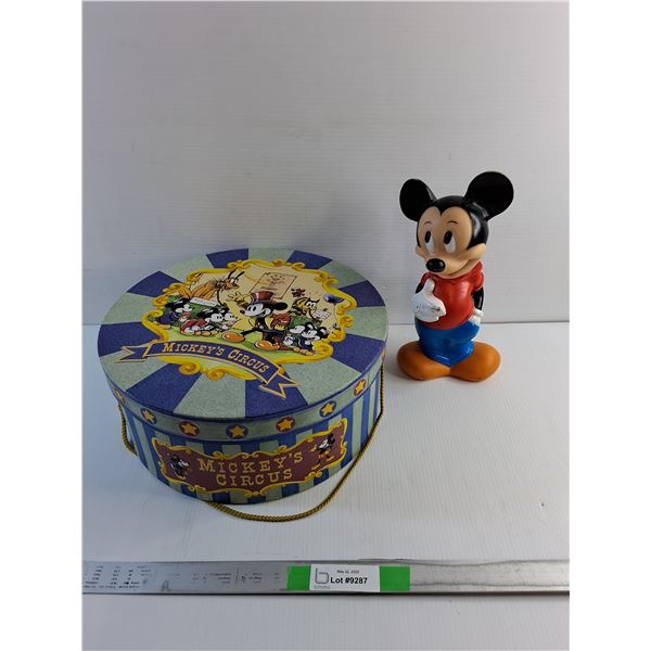 Mickey Mouse Box & Mickey Mouse Coin Bank