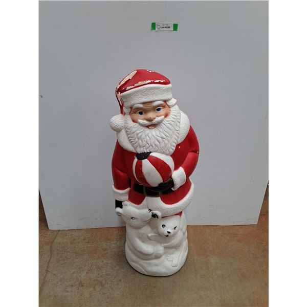 Vintage Blow Mould Santa Claus Outdoor Light-up Decoration - 39" Tall