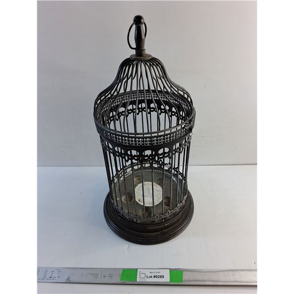 Decorative Metal Bird Cage 18" x 10"