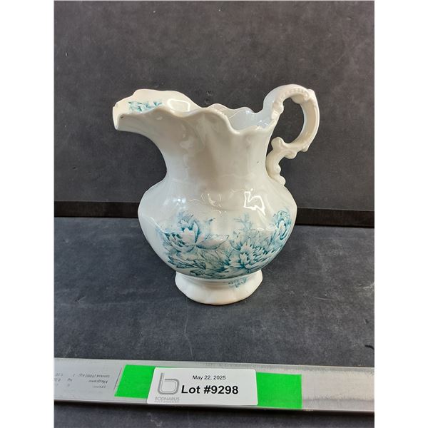 Antique Champion Style Porcelain Pitcher - 8"
