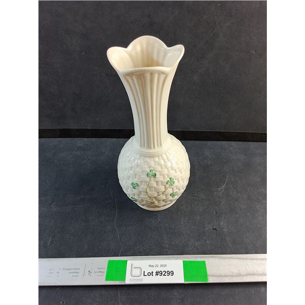 Belleek Porcelain Flower Vase 8"