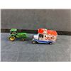 Image 2 : Vintage Die Cast Pepsi Cola Truck and John Deere Tractor