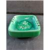 Image 2 : Green Ceramicana "Cowboy Riding Bull" Ash Tray by Danesi