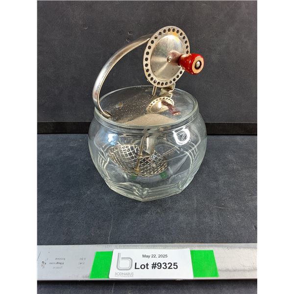 Vintage Hand Crank Beater Jar - Circa 1940's