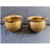 Image 3 : (2)  Brass Planters