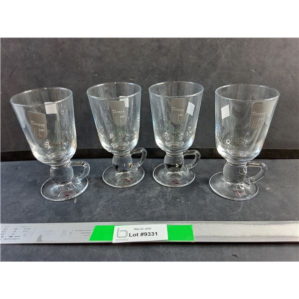 (4) Vintage Irish Glass Coffee Mugs