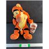 Image 1 : Retro Esso Tiger Plush and Tiger Glass Cup