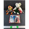 Image 1 : (3) Retro TY Plush Toys & Monkey & Spangle Tiny Bear - NIB