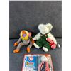 Image 2 : (3) Retro TY Plush Toys & Monkey & Spangle Tiny Bear - NIB