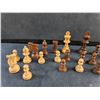 Image 2 : Vintage Hand Carved Wooden Chess Figures