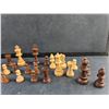 Image 3 : Vintage Hand Carved Wooden Chess Figures