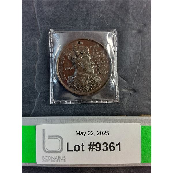 Antique 1902 Borough of Cambridge Edward VII Coin