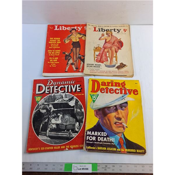 Liberty and Dynamic Detective Vintage Magazines