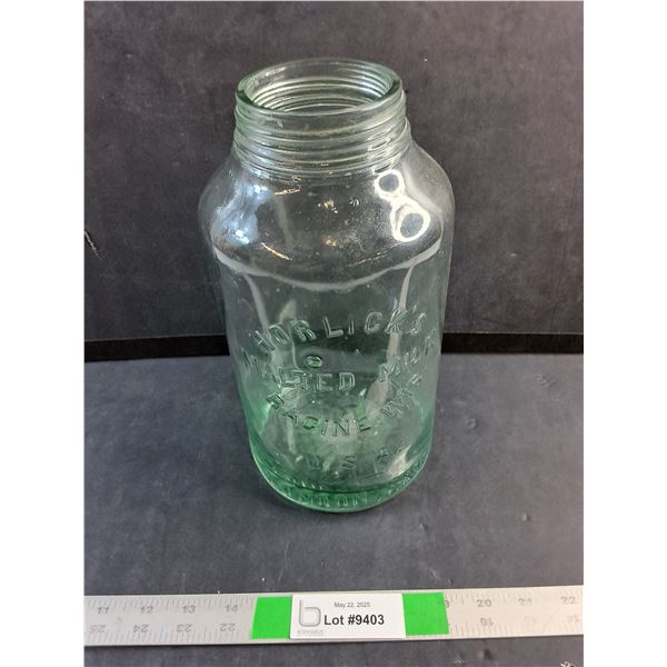 Horlicks Glass Jar