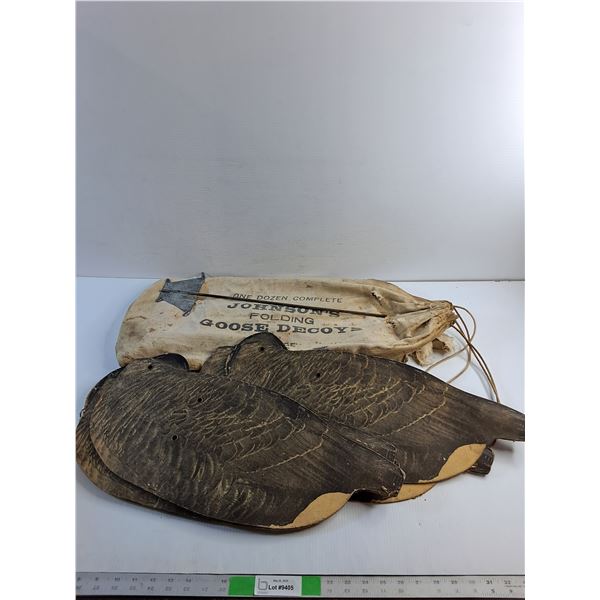 Vintage Folding Goose Decoys