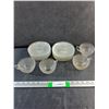 Image 1 : Dominion Glass Saguenay Cups and Coasters - Chipped