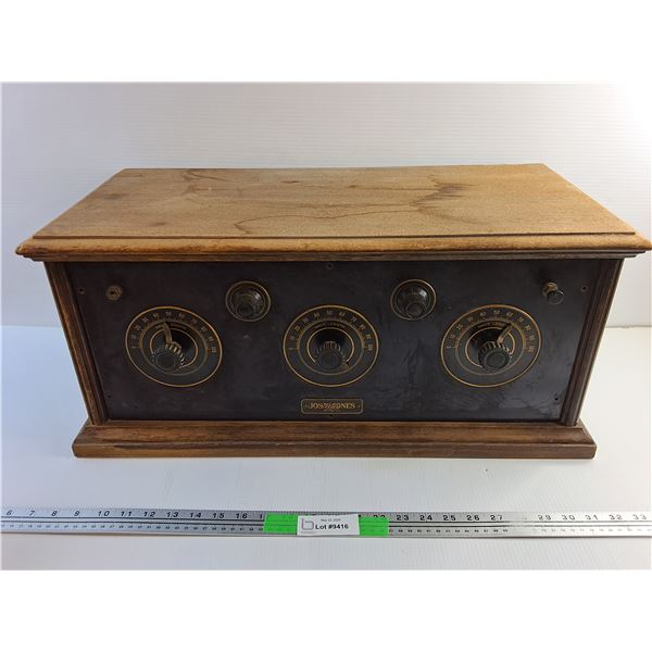 # Antique Jos W Jones Radio - As Is