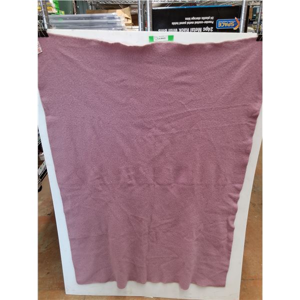 Vintage Wool Blanket - Made in Moose Jaw - 60 x 44" - Circa 1950's