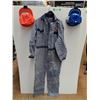 Image 1 : *Husky Overalls - Size 44 TL and (2) Baseball Caps