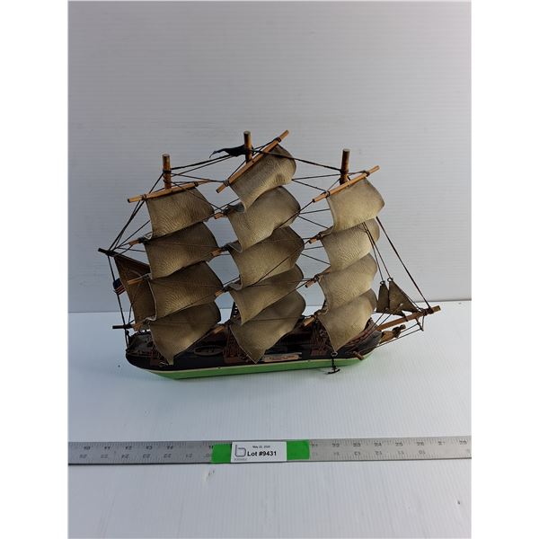 Vintage Whaling Ship Clipper 1846 Display Model