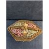 Image 2 : Braided Straw Basket with Silk Lining & Flowers