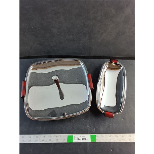 (2) Glo-hill Mid-Century Serving Dishes