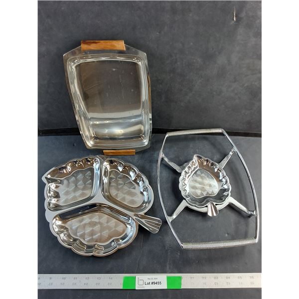 (3) Mid Century Serving Dishes