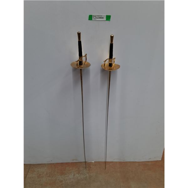 (2) Italian Foil Swords 46" - Cannot Ship