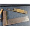 Image 3 : Carpenters Depth Gauge, Carpenters Square and Folding Ruler