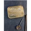 Image 2 : Empty Vintage Emergency Ration Tin and Vintage Nails