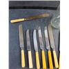 Image 2 : Bakelite Table Knives and Vintage Bottle