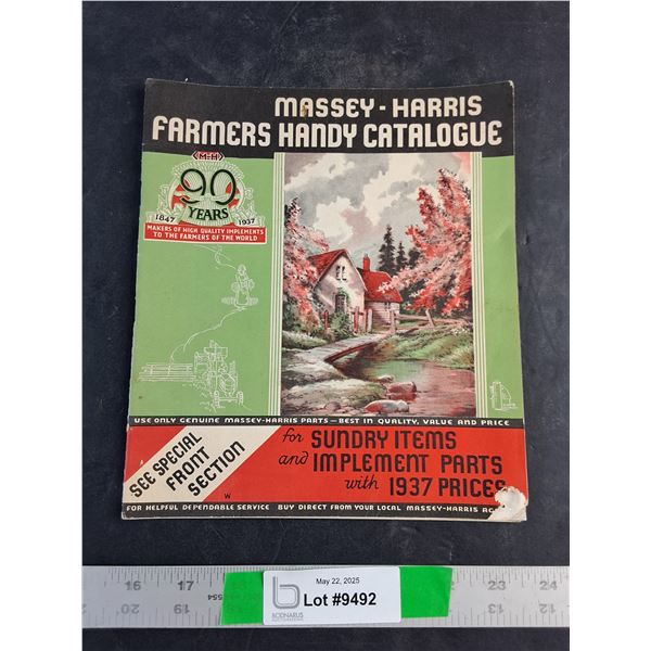Massey Harris Famers Handy Catalogue