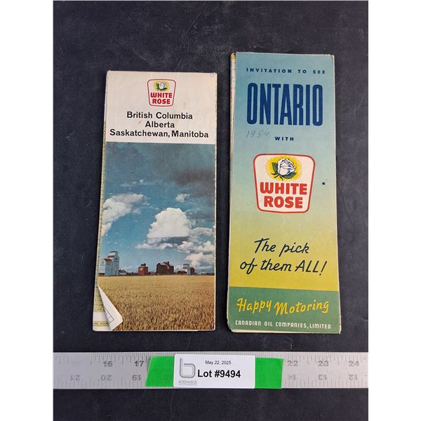 Western Canada and Ontario Service Station Road Maps