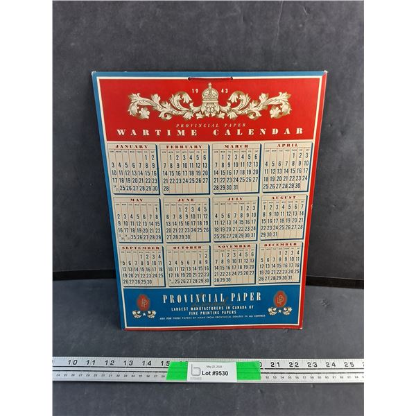 1943 Wartime Calendar