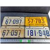 Image 1 : (4) Saskatchewan License Plates