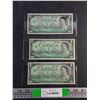 Image 1 : (3) 1967 Beattie/Rasminsky Centennial Canadian Dollar Bills