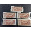 Image 2 : (5) 1974 Bouey/Crow Centennial Canadian 2 Dollar Bills