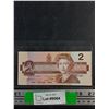 Image 1 : 1986 Thiessen / Crow 2 Canadian Dollars Bill